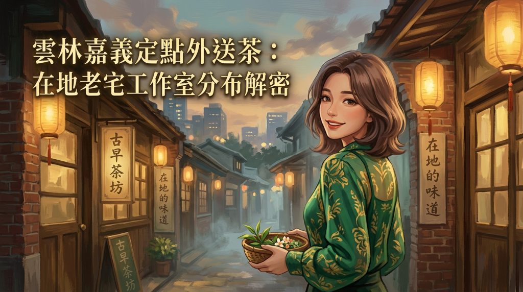 雲林嘉義定點外送茶：在地老宅工作室分布解密。