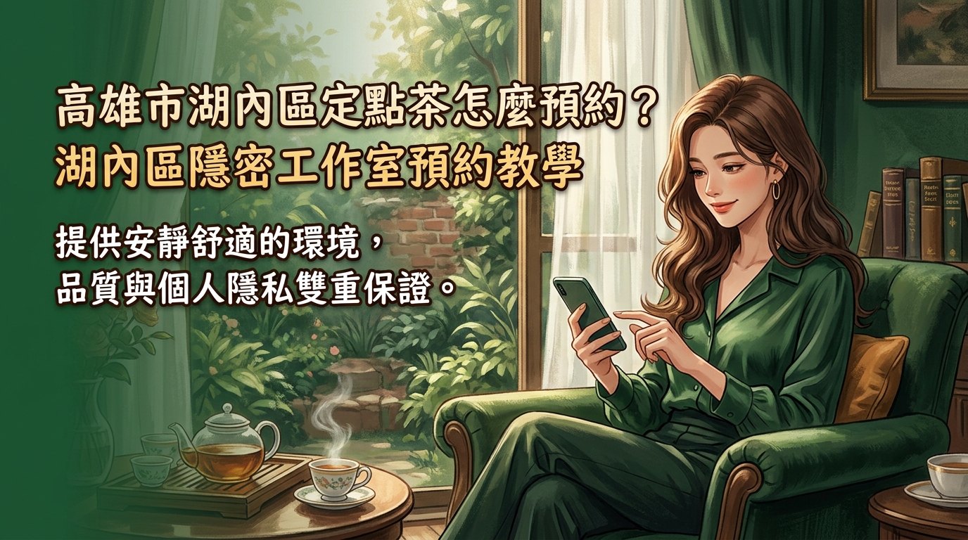 高雄市湖內區定點茶怎麼預約? 湖內區隱密工作室預約教學,提供安靜舒適的環境,品質與個人隱私雙重保證。