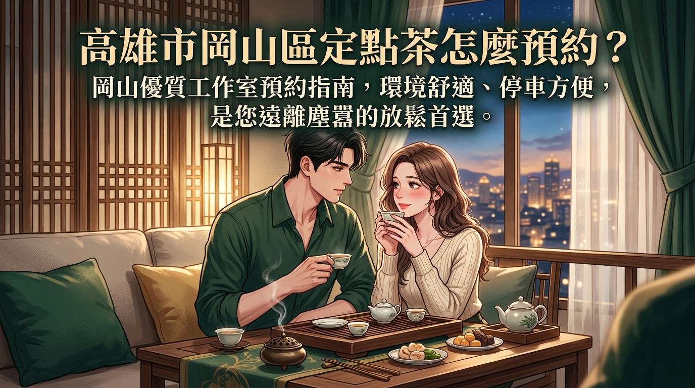 高雄市岡山區定點茶怎麼預約？ 岡山優質工作室預約指南，環境舒適、停車方便，是您遠離塵囂的放鬆首選。