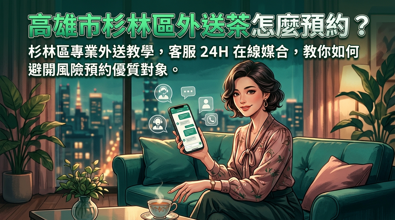 高雄市杉林區外送茶怎麼預約? 杉林區專業外送教學,客服 24H 在線媒合,教你如何避開風險預約優質對象。