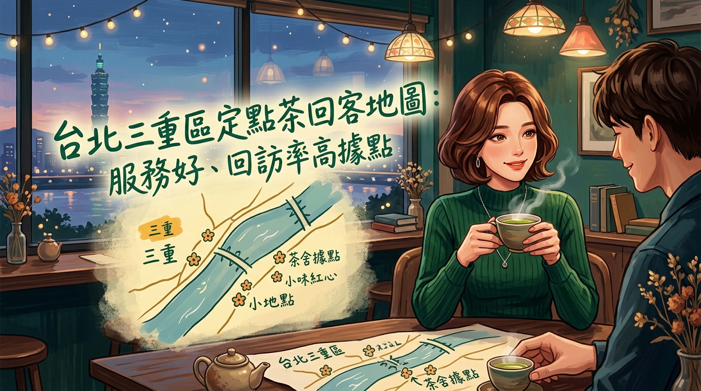 台北三重區定點茶回客地圖：服務好、回訪率高據點