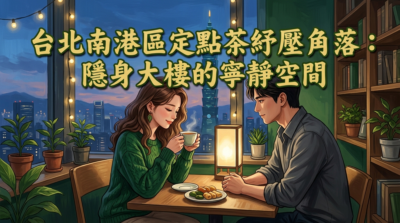 台北南港區定點茶紓壓角落:隱身大樓的寧靜空間