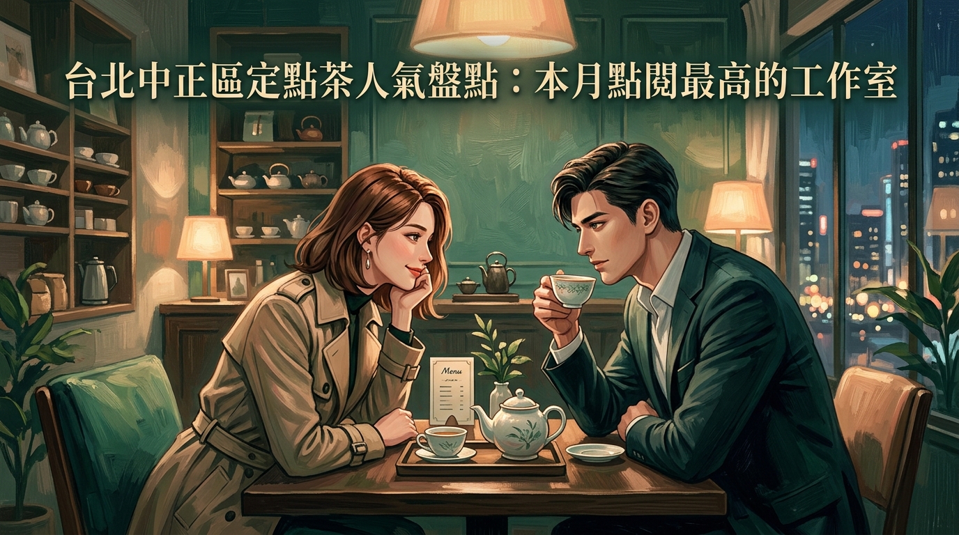台北中正區定點茶人氣盤點:本月點閱最高的工作室