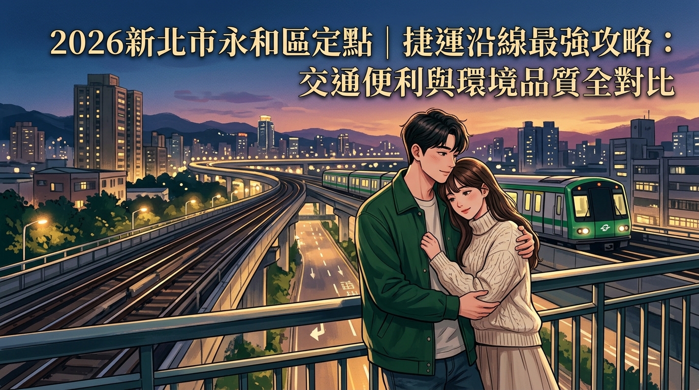 2026新北市永和區定點|捷運沿線最強攻略:交通便利與環境品質全對比