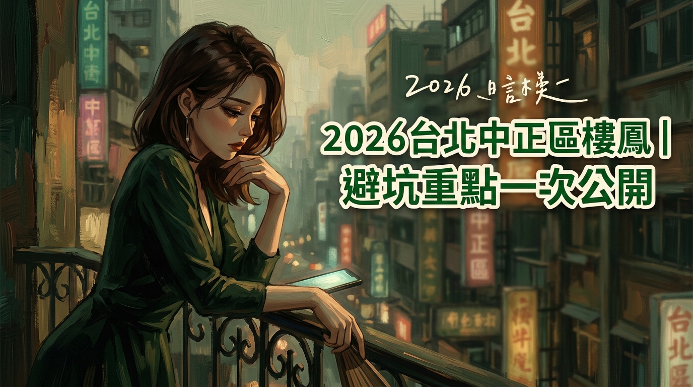 2026台北中正區樓鳳|避坑重點一次公開