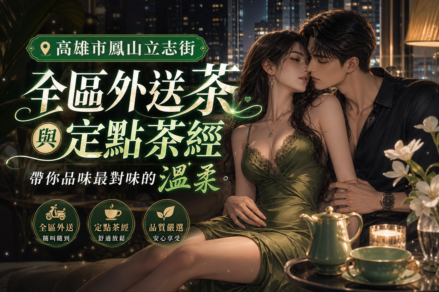 【高雄市鳳山立志街】全區外送茶與定點茶經，帶你品味最對味的溫柔。